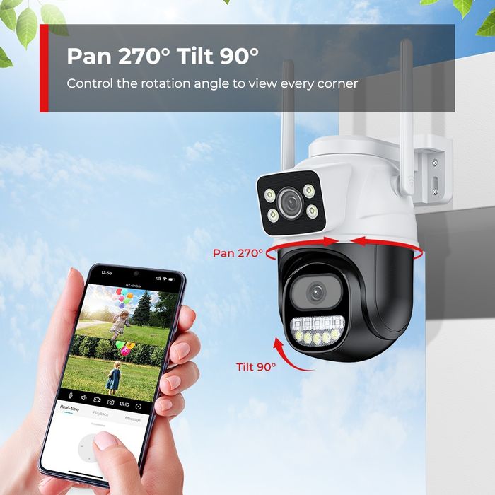 Câmera dupla c/App para telemóvel! Mais modelos disponíveis!