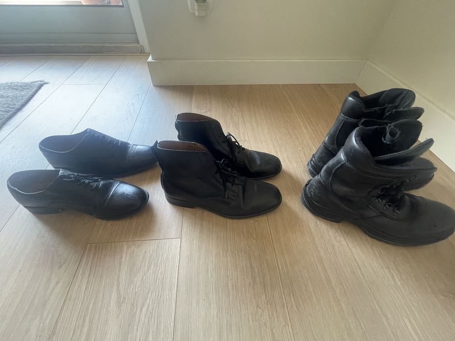 Botas cerimonia  colegio militar T44