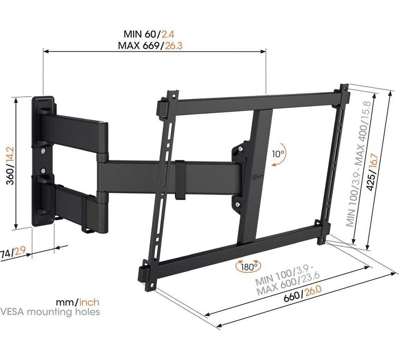 55"-100" Кронштейн для тв Vogels TVM 3843 XL Кріплення для телевізора