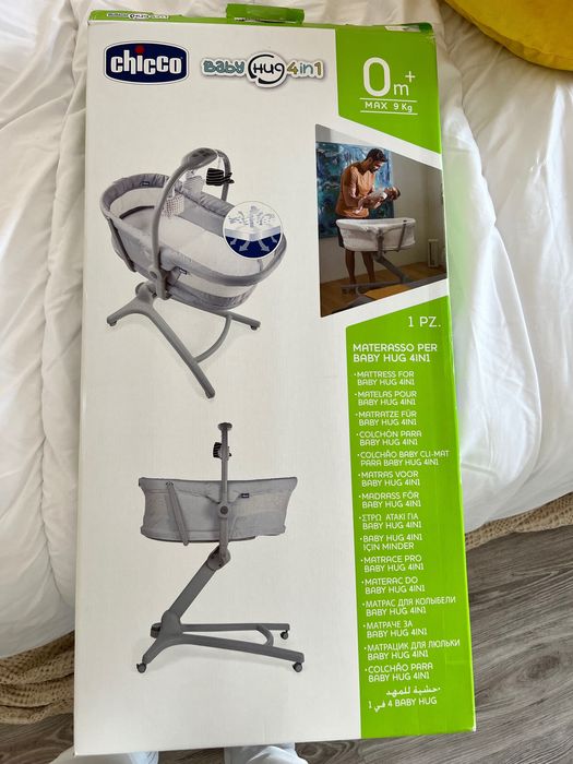 Berço Chicco Baby Hug 4 em 1 Air Stone + Colchão