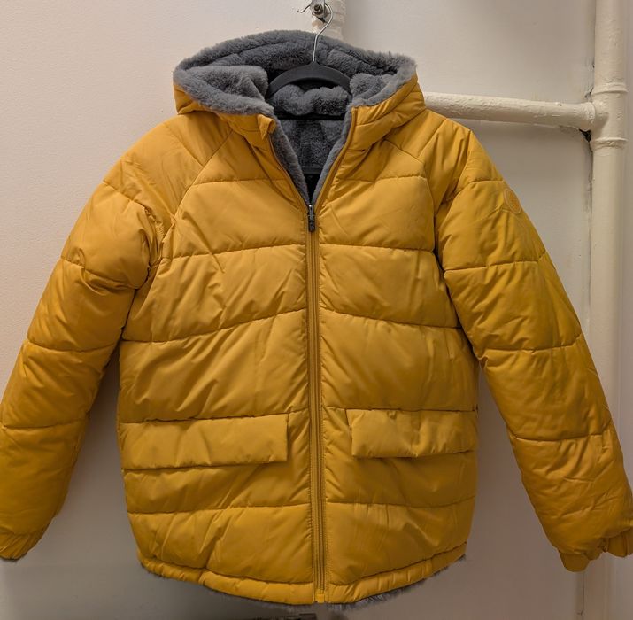 Nowa kurtka Okaidi zimowa, dwustronna unisex rozmiar 152 / 12 lat