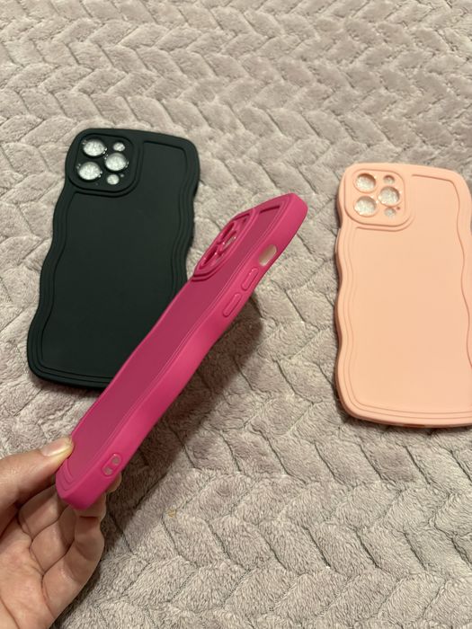 Чохол для iphone 12 pro max чехол на айфон чорний малиновий рожевий