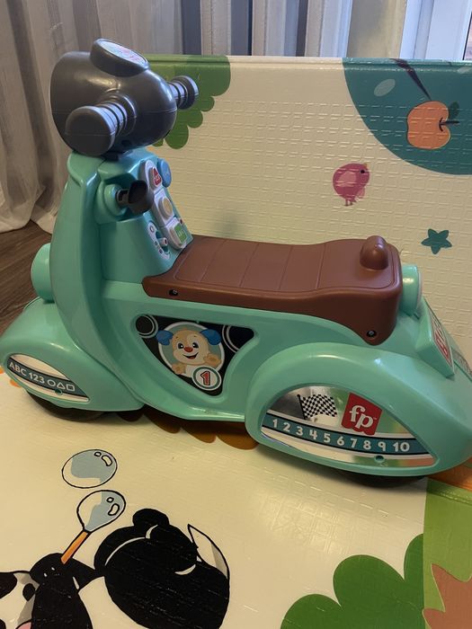 Скутер машинка толокар мотоцикл scooter fisher price