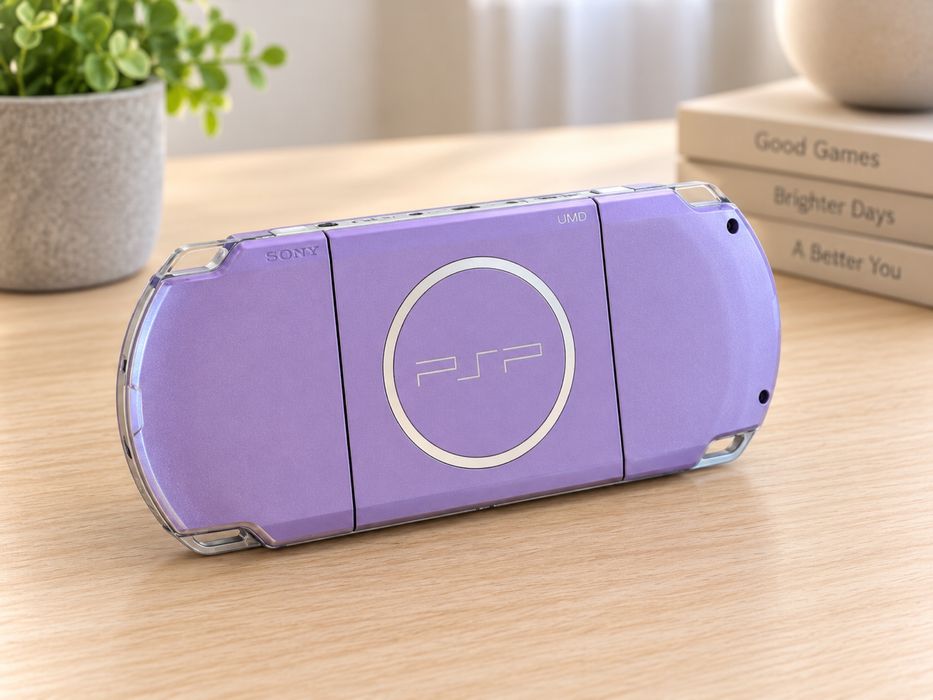 PSP 3000 Hannah Montana Lilac Purple + Câmara + 2 Jogos Retro