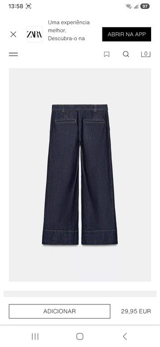 Vendo Jeans Zara com etiqueta