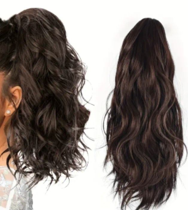 Extensão de cabelo, rabo de cavalo.
Novo.