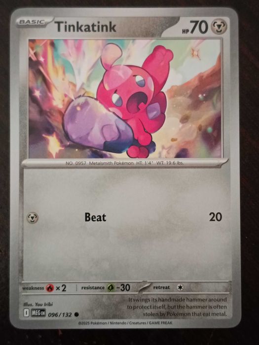 Tinkatink 096/132 Karta POKEMON TCG Mega evolution