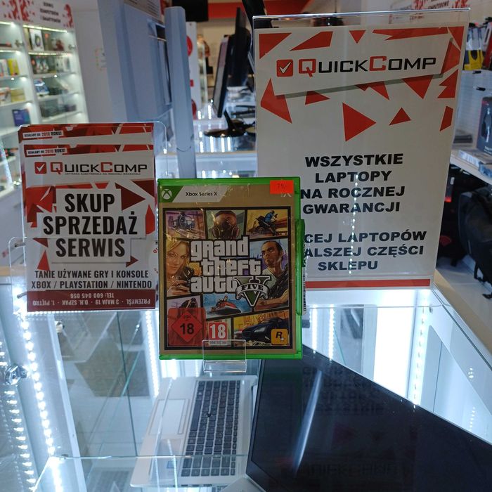 Gra XBOX X Series GTA 5 V Gwarancja 1 Rok QUICK-COMP