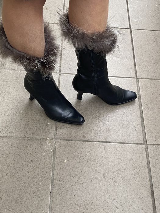 Сапоги Италия кожа лакированая и зимние