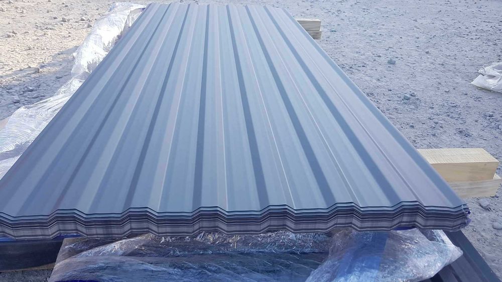 GR0,50 Blacha Trapezowa T18 GRAFIT na Garaż, Kojec -II Gatunek od reki