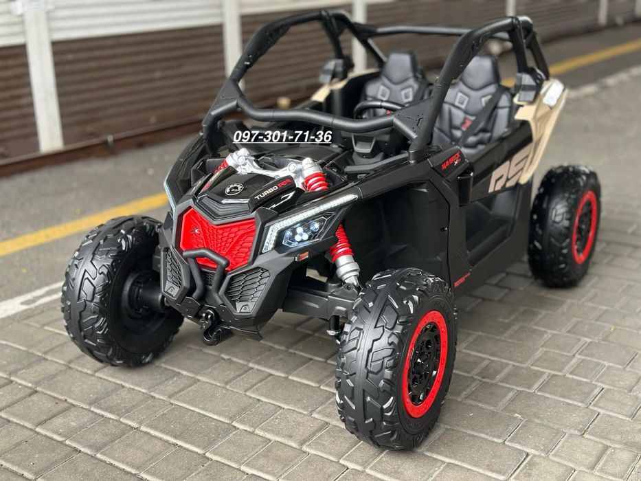 Детский электромобиль с пультом баги задний привод 24v до 100 кг