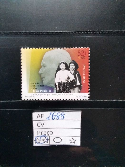 2000 Visita a Portugal de Sua Santidade Papa João Paulo II MNH **