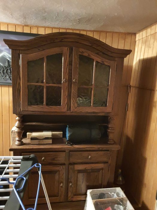 Komoda,witryna dębowa retro