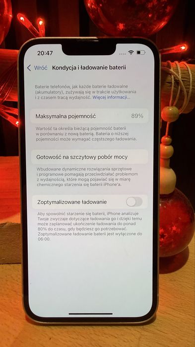 iPhone 13 128 GB bateria 89%