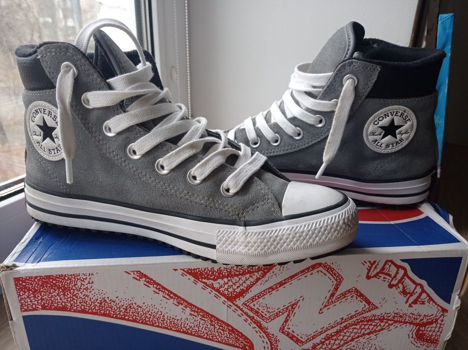 Converse 39р 24,5 см кеди сірі