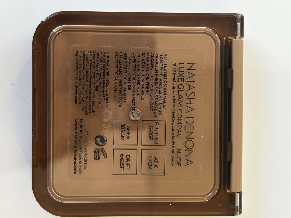 Natasha Denona Luxe Glam Compact Nude paleta cieni