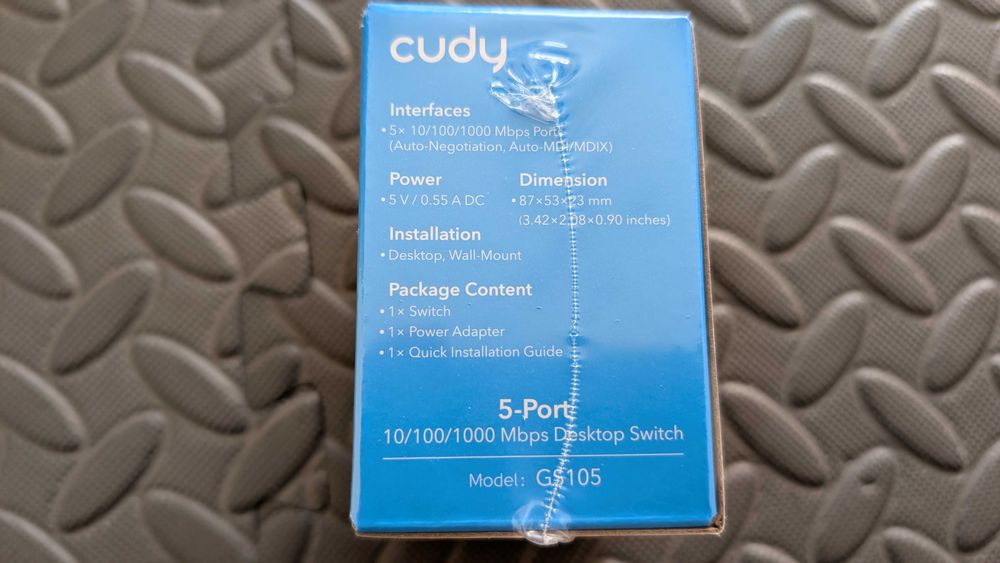 [Novo[ Switch de Rede 5 Portas Gigabit - Metal Chassis