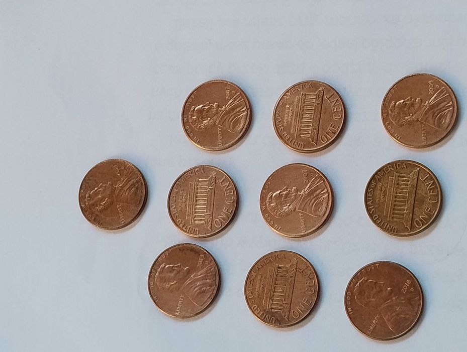 Kolekcjonerowi tanio sprzedam monety,banknoty,wszystko w moich poszczególnych ogłoszeniach.Np. nie produkowane już jednocentówki USA  tylko 1zł szt.