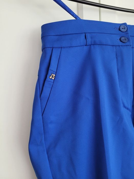Nowe kobaltowe spodnie cygaretki rozmiar 36