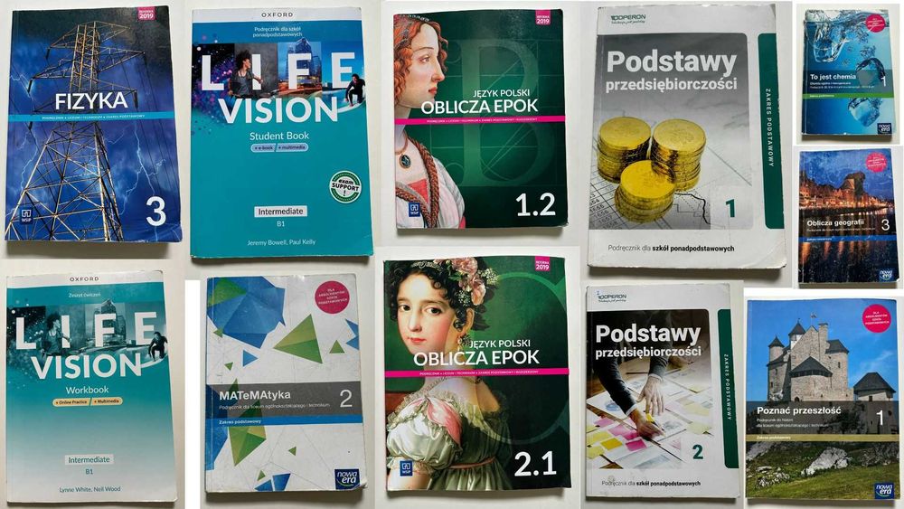 Zestaw podręczników klasa 3 liceum technikum