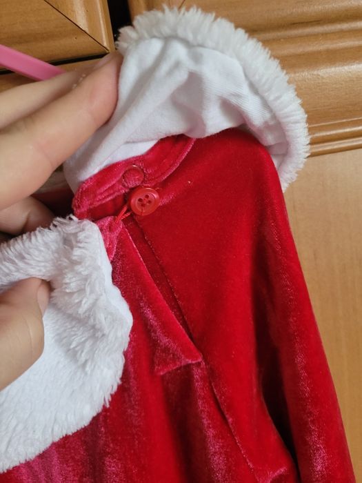 Świąteczna czerwona sukienka Mikołajki