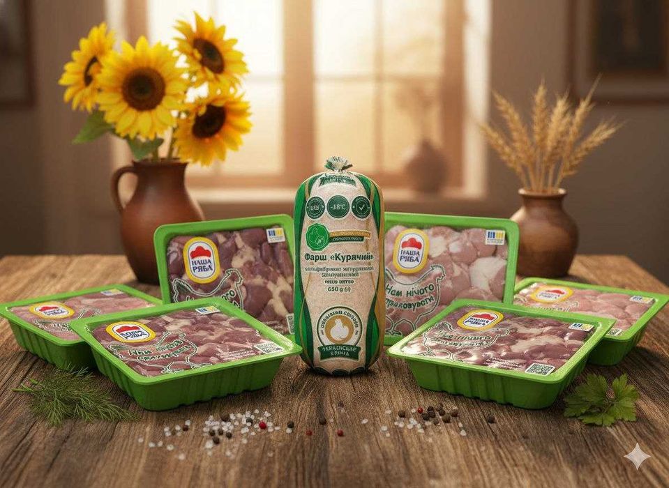 Фарш, м'ясо, субпродукти