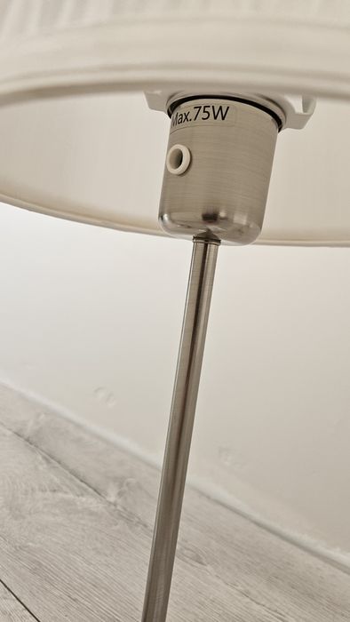 Dwie lampy Arstid Ikea srebrne