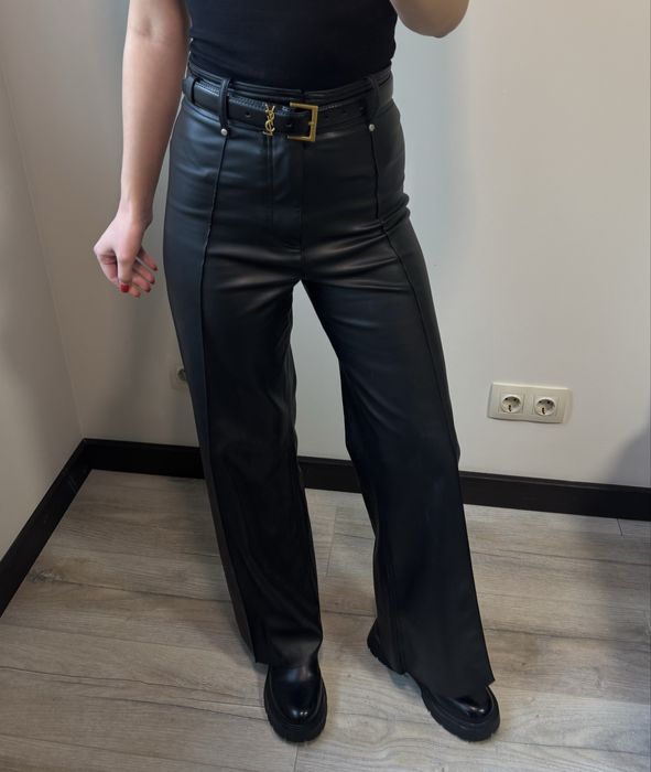 Шкіряні штани zara