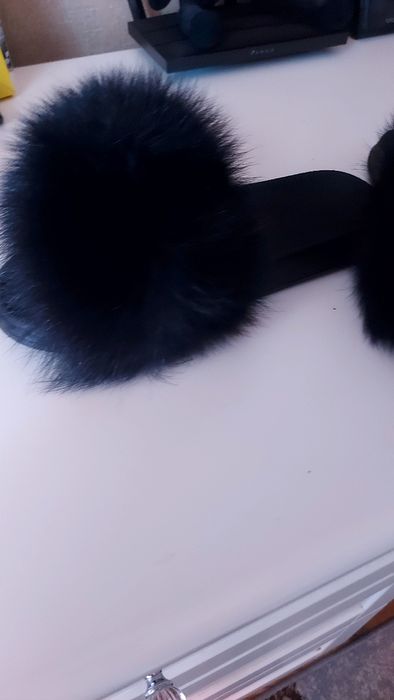 Летние шлепки с песцом