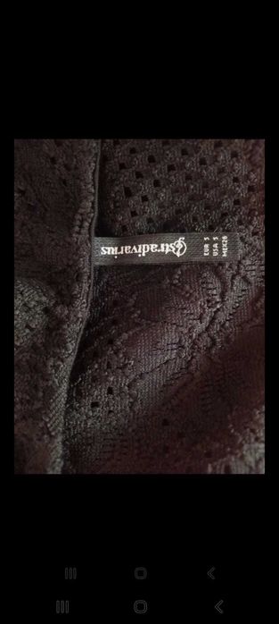 Vestido justo preto da Stradivarius