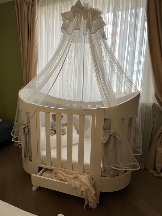 Ліжко дитяче Baby Italia біле 132*69