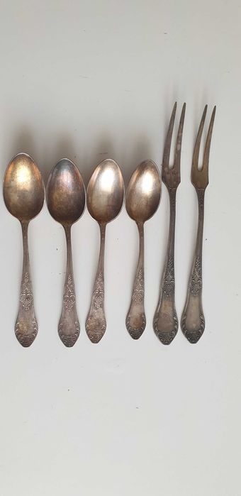 Starocie z Gdyni - Stare sztućce HEFRA zestaw 6szt.