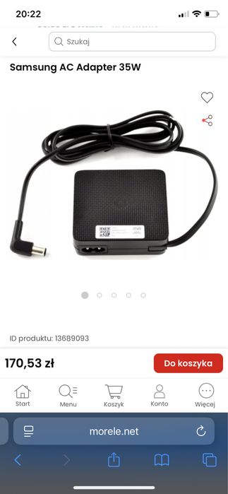 Zasilacz SAMSUNG 14V 35W do monitora