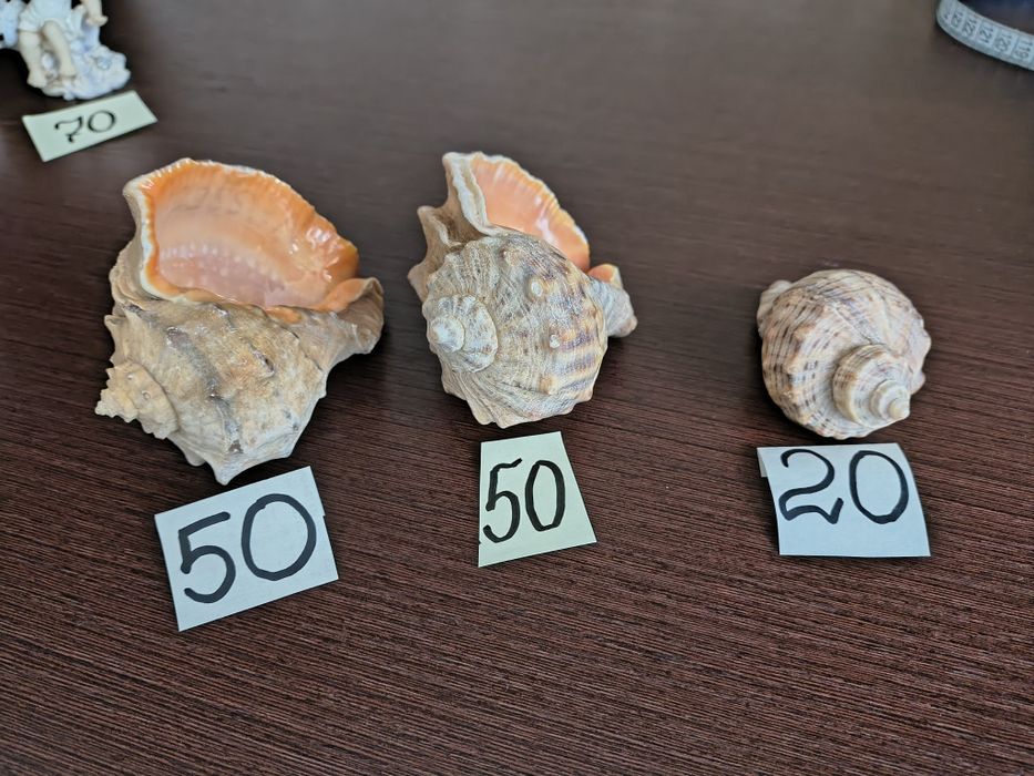 Статуэтки, ракушка, свеча