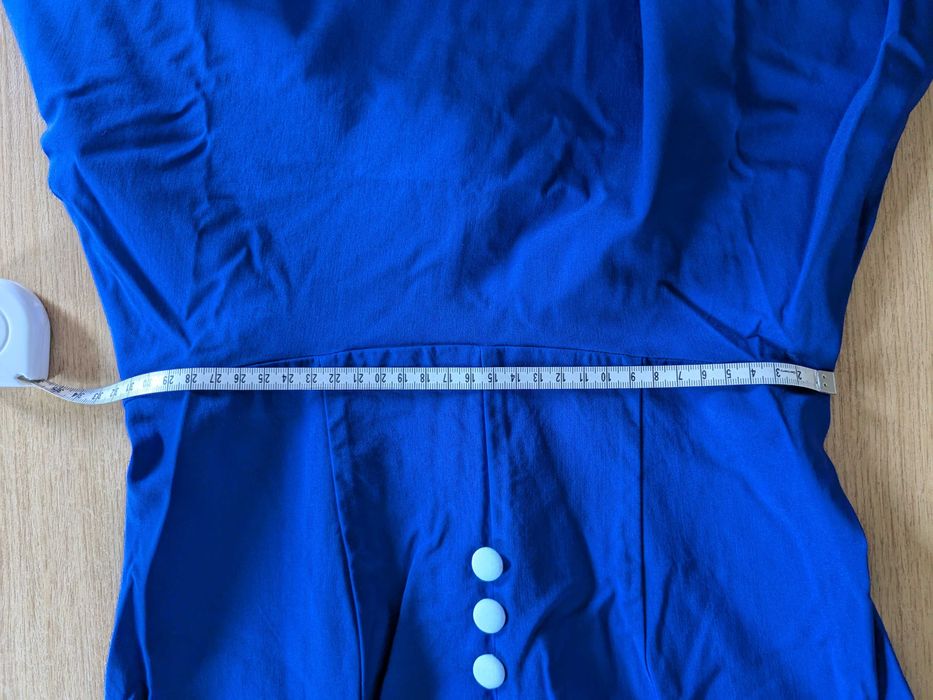 vestido pin-up 50s azul