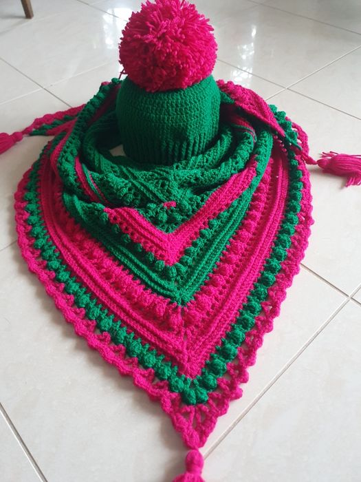 Chusta i czapka handmade