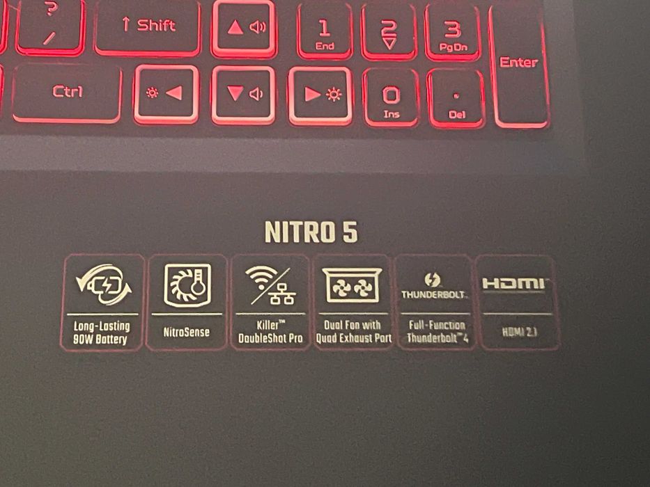 laptop ACER Nitro 5 AN517-55 17.3 16GB RAM RTX 4050 I5-12450H 1TB SSD
