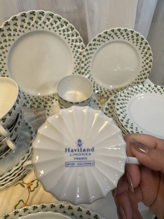 Limoges, Лімож, France , чайний столовий сервіз 31 предмет, новий