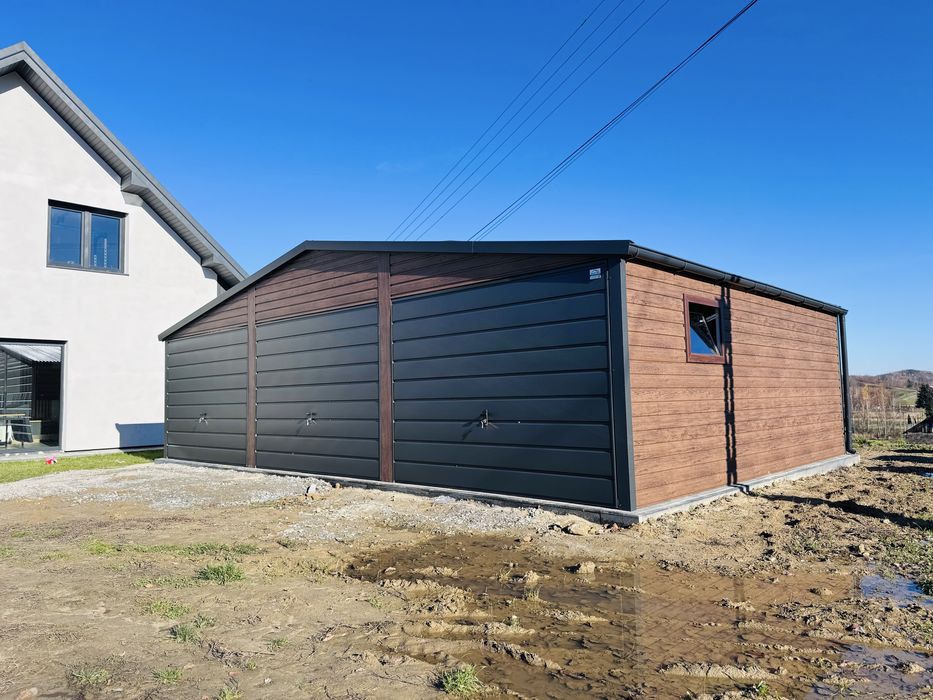 Garaż Blaszany Drewnopodobny 9x6 9x5 8x6 7x6 10x6 12x6