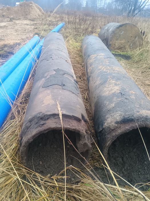 Sprzedam dwie rury stalowe o średnicy 350 mm i ściance 15 mm