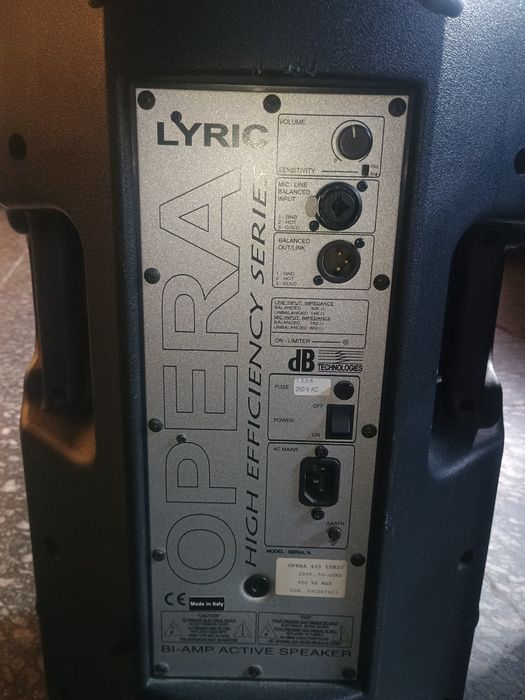 dB Technologies Opera Lyric  High Efficiency Series  колонки акустика rcf dynacord  electro Voice