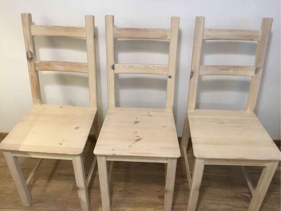 Ivar krzesło ikea - drzewo sosnowe 3 szt.