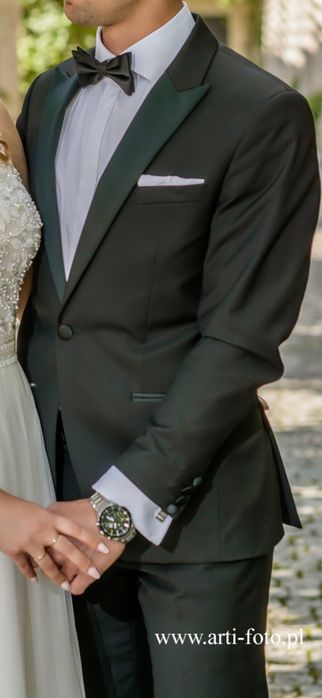 Garnitur ślubny smoking 176/50