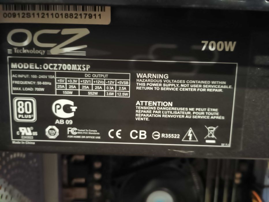 Komputer i5 4570, GTX 960 STRIX, 8 GB, SSD, HDD, OCZ 700W,