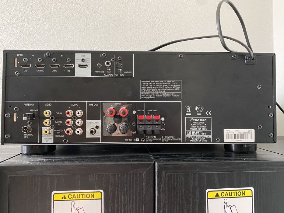 Wzmacniacz Pioneer AV  Receiver VSX-323 5x100W