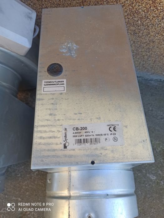 Grzałka do rekuperatora