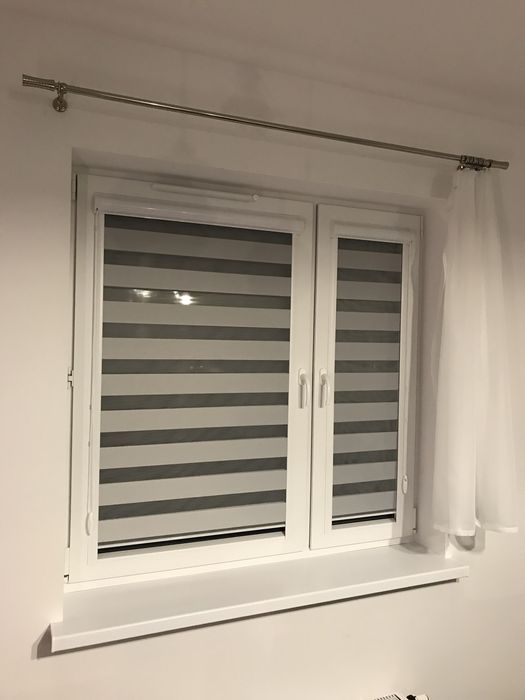 Rolety dzien noc w kasecie z prowadnicami