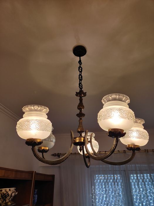 Candeeiro de tecto antigo vintage