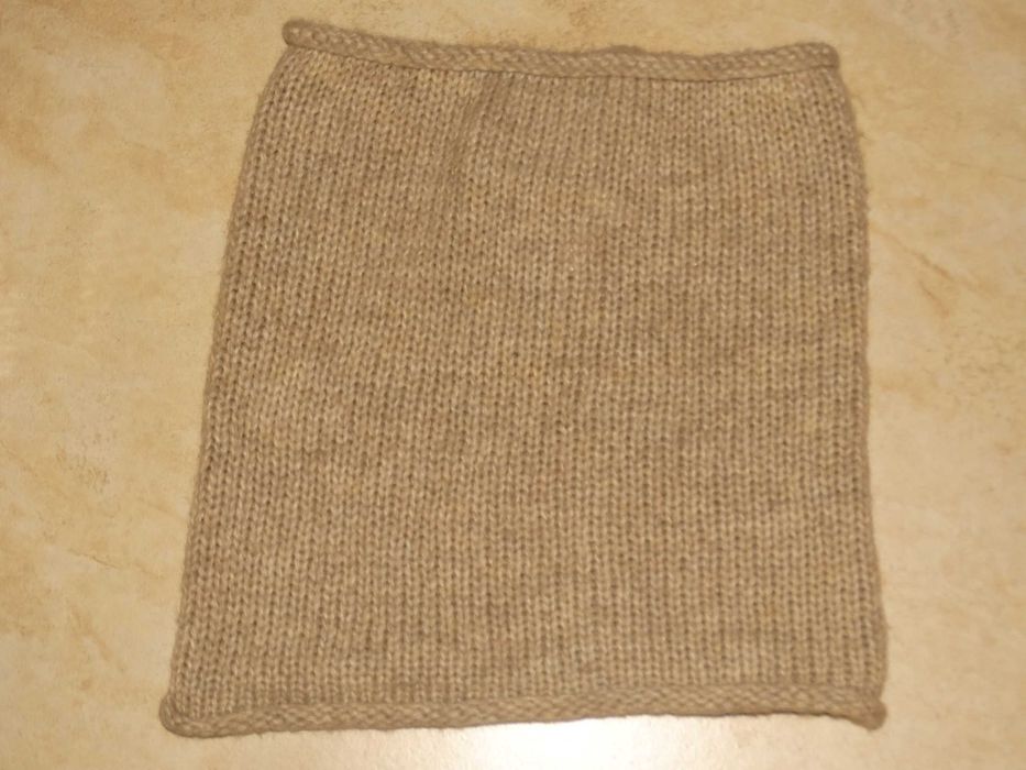 Komin damski beżowy ciepły lekki miły Minouu