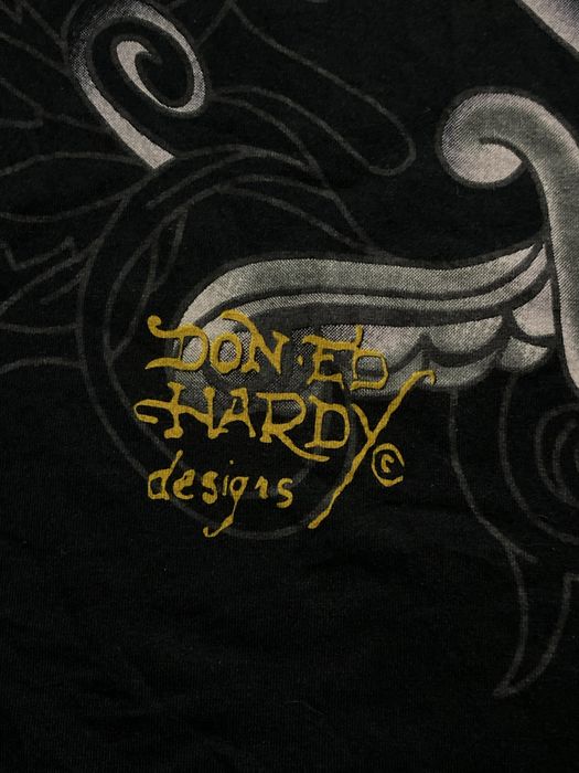 Ed Hardy Y2K Skull Tattoo T Shirt футболка эд харди тату черепа